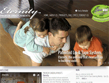 Tablet Screenshot of eternityunderlayment.com